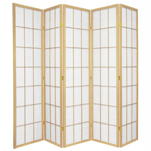 5 Panel Shoji Room Divider Screen